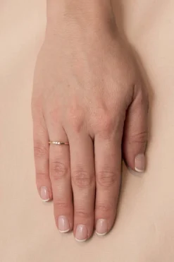 Outlet 3-stens diamantring 0,06ct Ringer