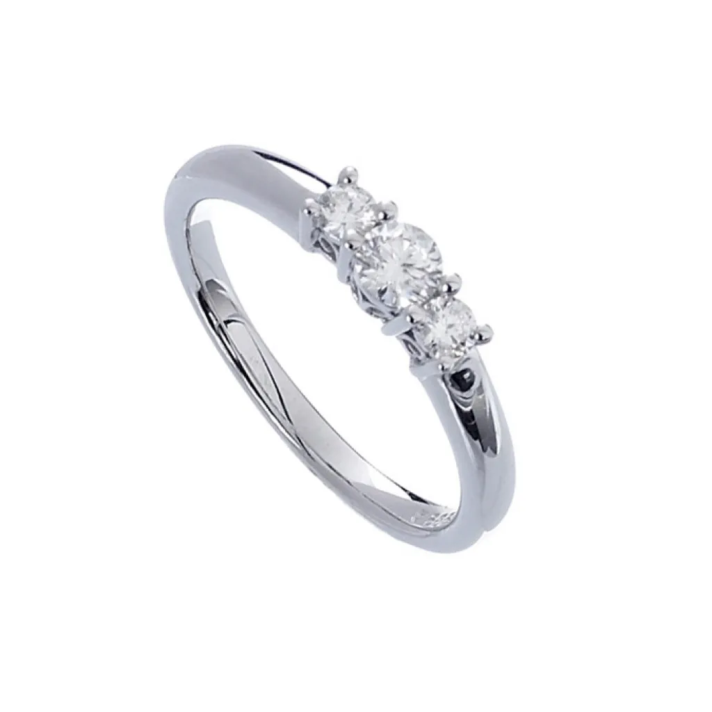 Hot 3-stens diamantring 0,33ct Ringer
