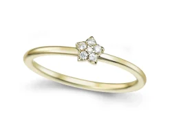 Best Stjerneformet diamantring 0,05 ct Ringer