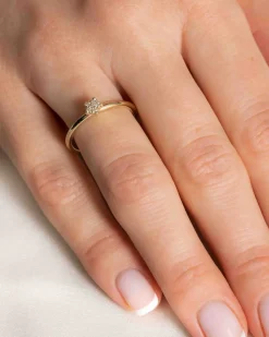 Best Stjerneformet diamantring 0,05 ct Ringer