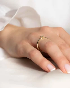 Best Stjerneformet diamantring 0,05 ct Ringer