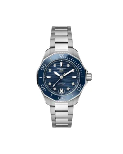Online Aquaracer 300 blå 36 mm Dykkerklokker | Dykkerklokker