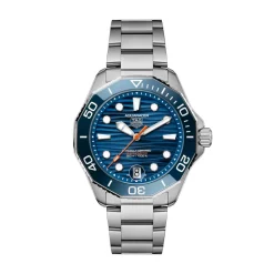 Outlet Aquaracer Professional 300 Date blå 42 mm Til Han