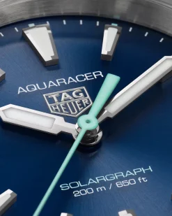 New Aquaracer Proffesional 200 Solar blå 34 mm Til Henne
