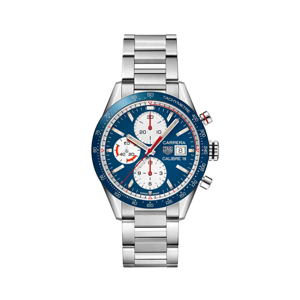 Clearance Carrera Calibre 16 Kronograf 42 mm Til Han