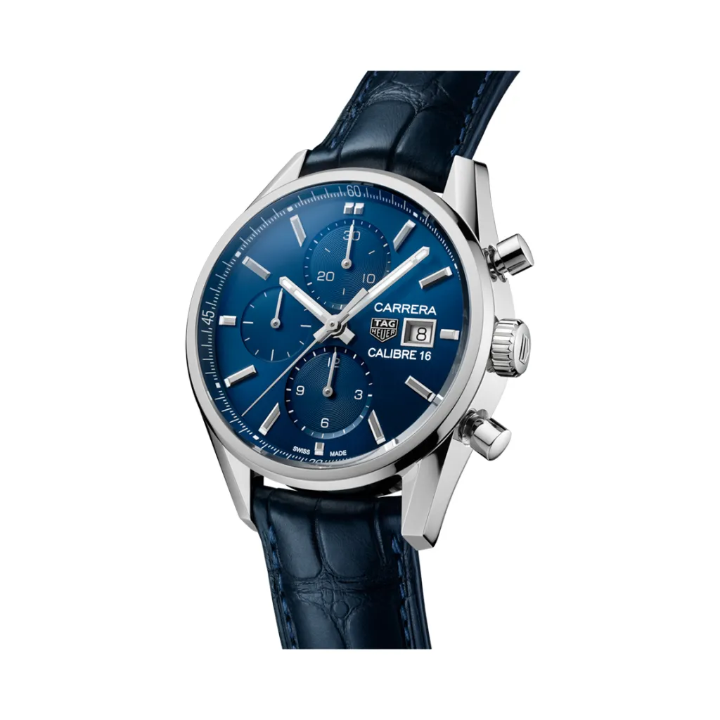 Clearance Carrera Chronograph blå 41 mm Til Han