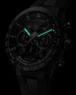 Sale Carrera Chronograph Extreme Sport sort 44 mm Til Han