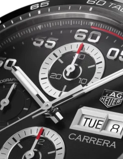 Online Carrera Chronograph sort 44 mm Til Han