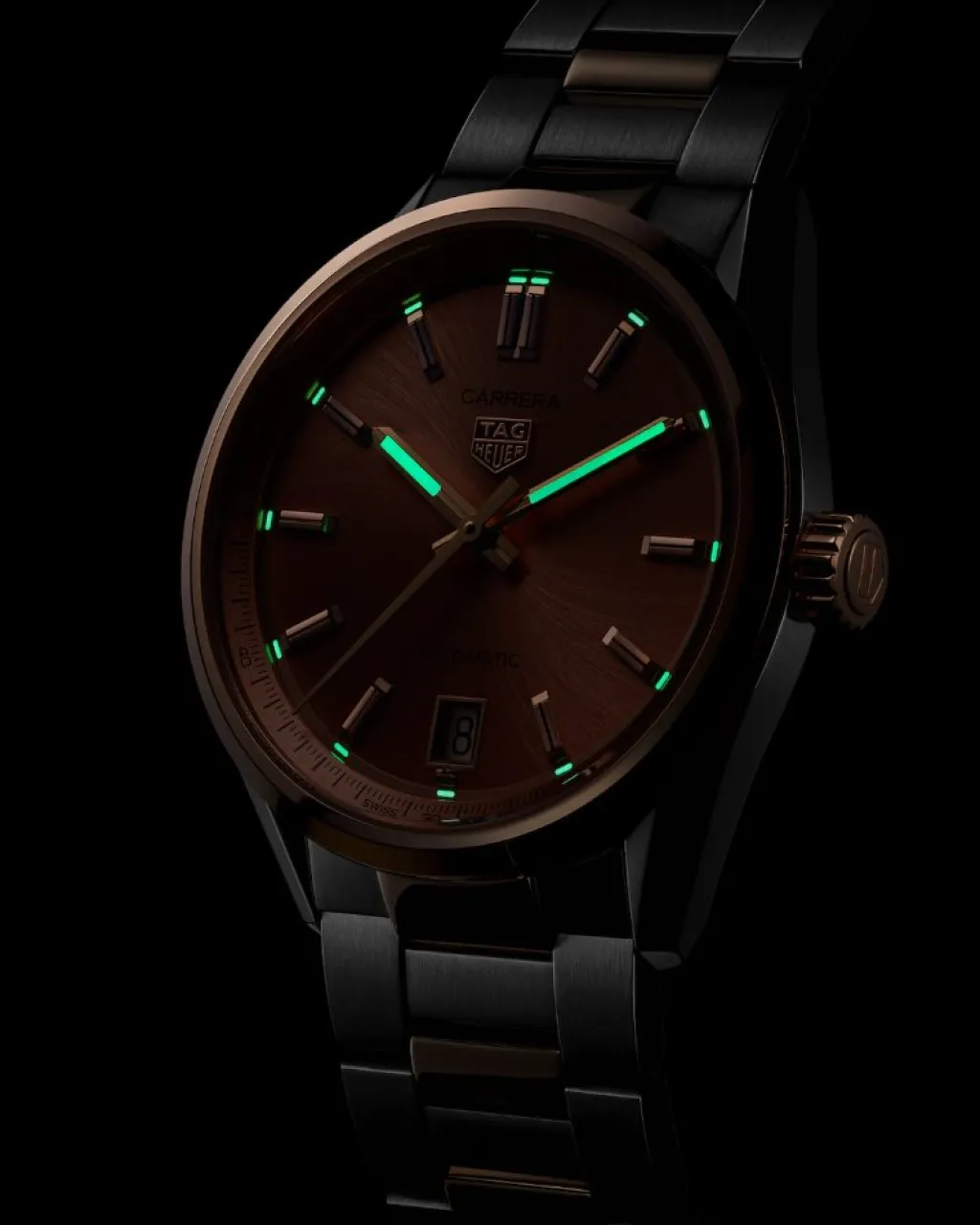 Fashion Carrera Date Automatic rustfritt stål og gull 36 mm Til Henne
