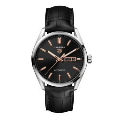 Online Carrera Day Date 41 mm sort skive Til Han