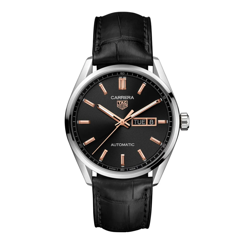 Online Carrera Day Date 41 mm sort skive Til Han