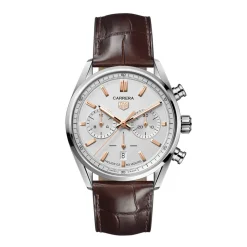 Online Carrera Elegant 42 mm skinnrem Til Han