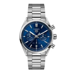 Fashion Carrera Elegant Automatic 42 mm blå skive Til Han