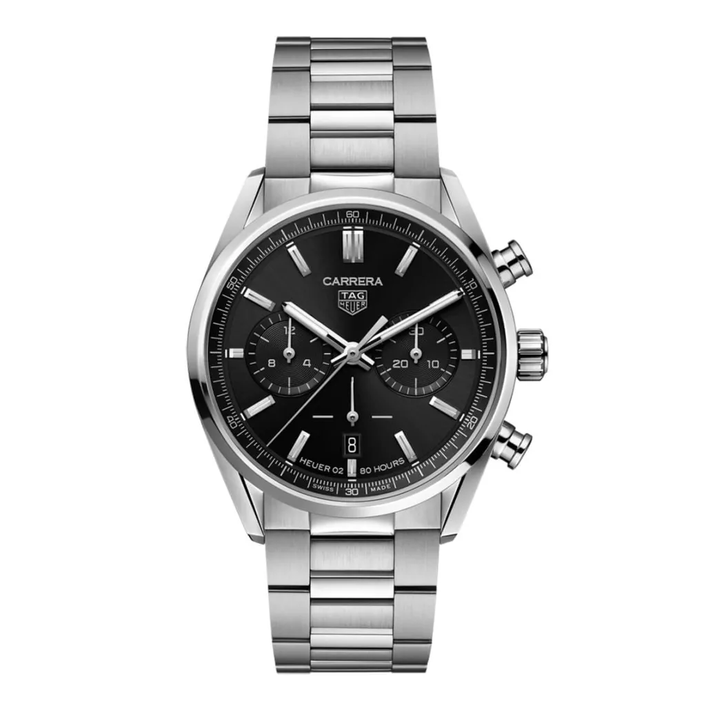 Online Carrera Elegant sort skive 42 mm Til Han