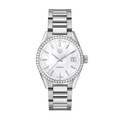 Online Carrera perlemorsskive og diamanter 36 mm Klokker Med Diamanter | Til Henne