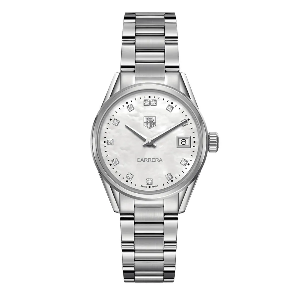 Hot Carrera Quartz 32 mm perlemorskive Til Henne