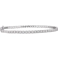 Online Tennisarmbånd 3,00 ct i hvitt gull Armbånd