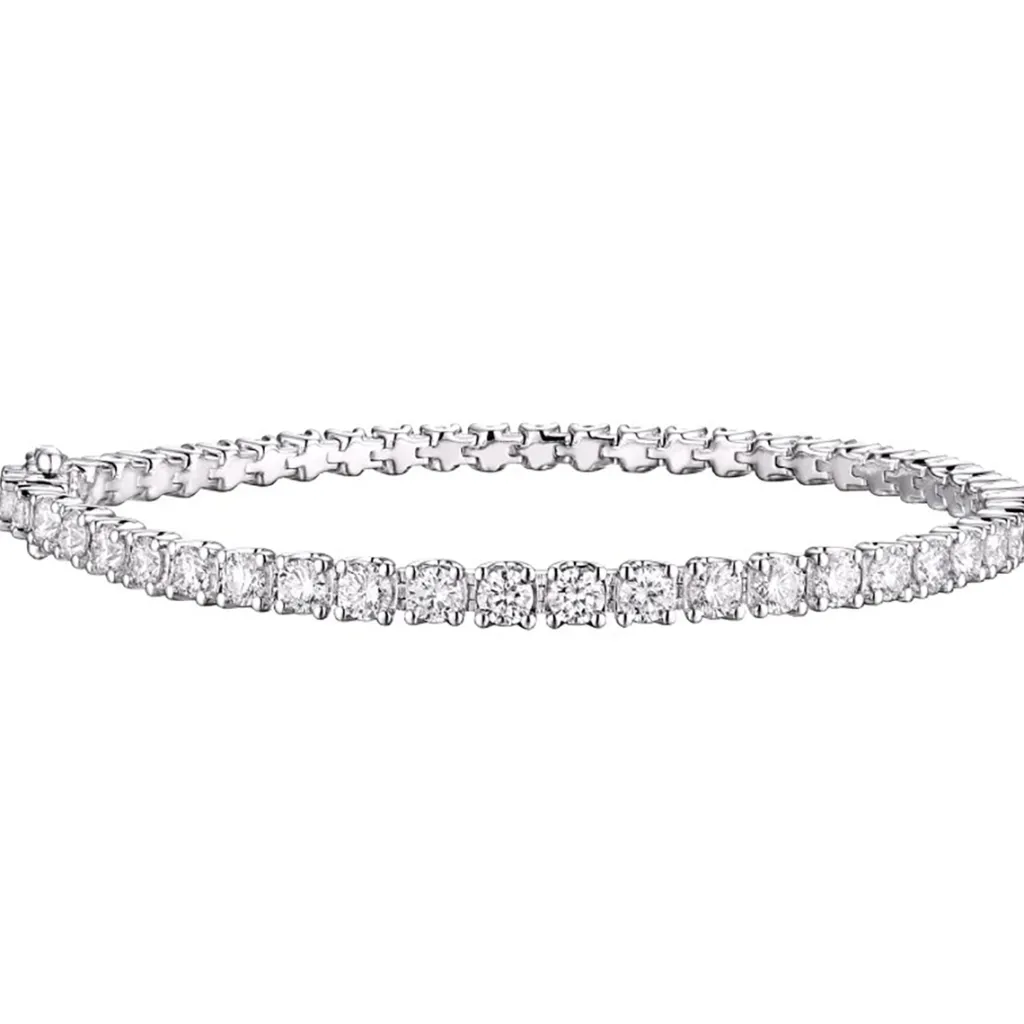 Clearance Tennisarmbånd 4,00 ct i hvitt gull Armbånd
