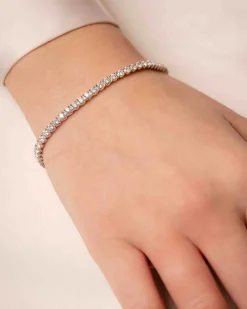 Clearance Tennisarmbånd 4,00 ct i hvitt gull Armbånd