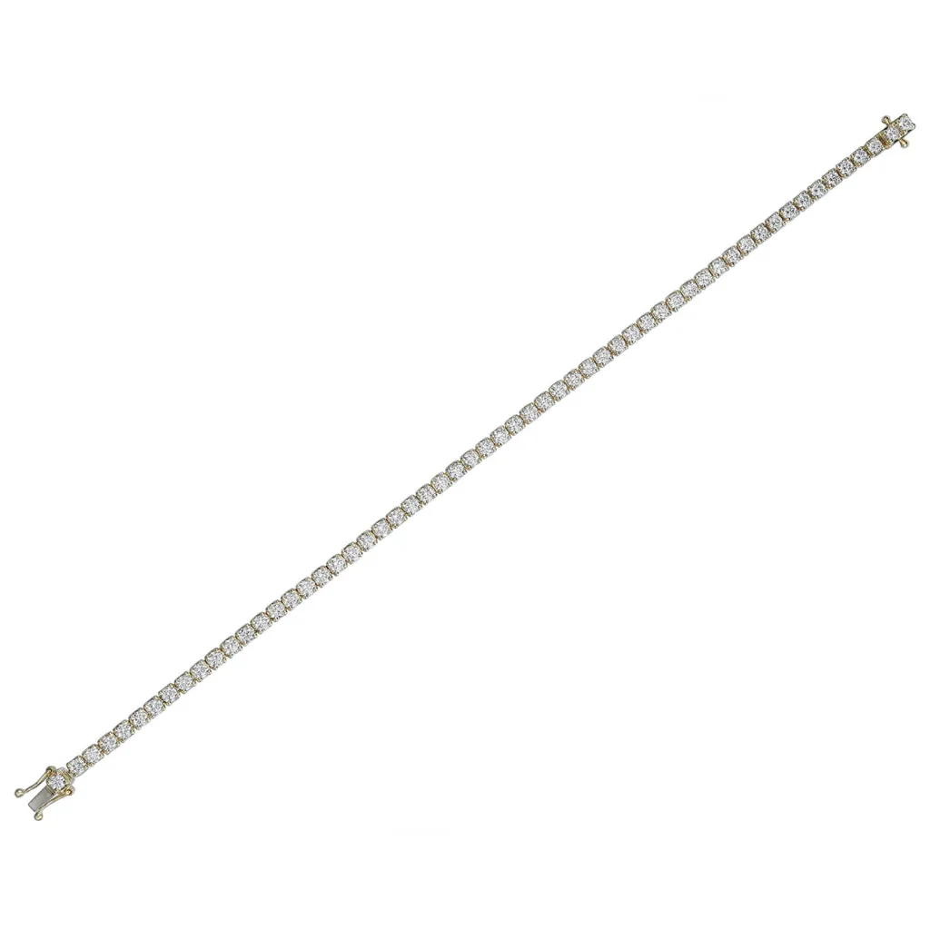 Discount Tennisarmbånd gult gull 4,00 carat Armbånd