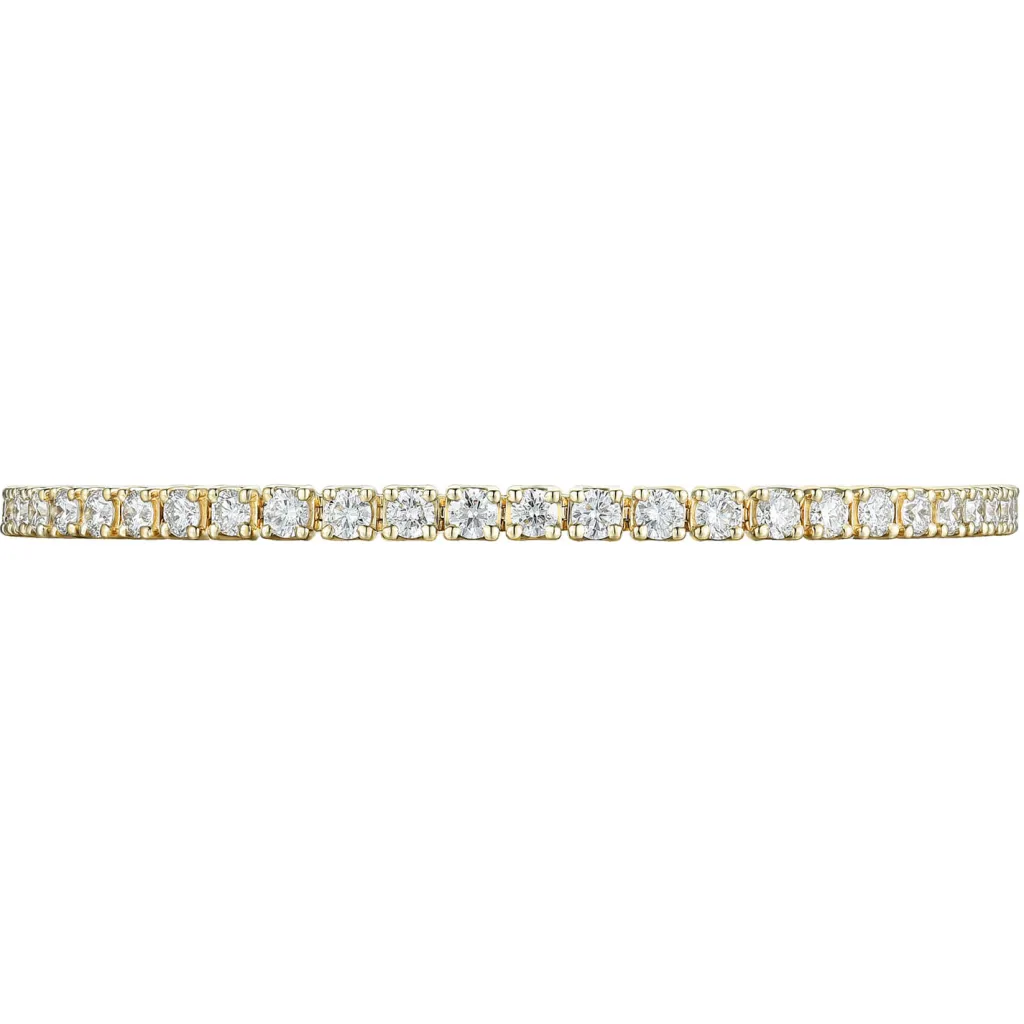 Discount Tennisarmbånd gult gull 4,00 carat Armbånd