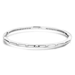Sale armring i rhodinert sølv med cubic zirkonia Armbånd