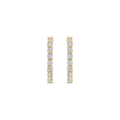 Sale forgylt sølvøreringer med cubic zirkonia Ørepynt
