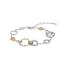 Online Infinity armbånd i sølv og forgylt sølv Armbånd