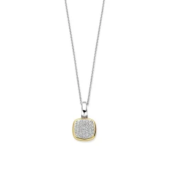 Outlet kvadratisk halssmykke med cubic zirkonia Halssmykker
