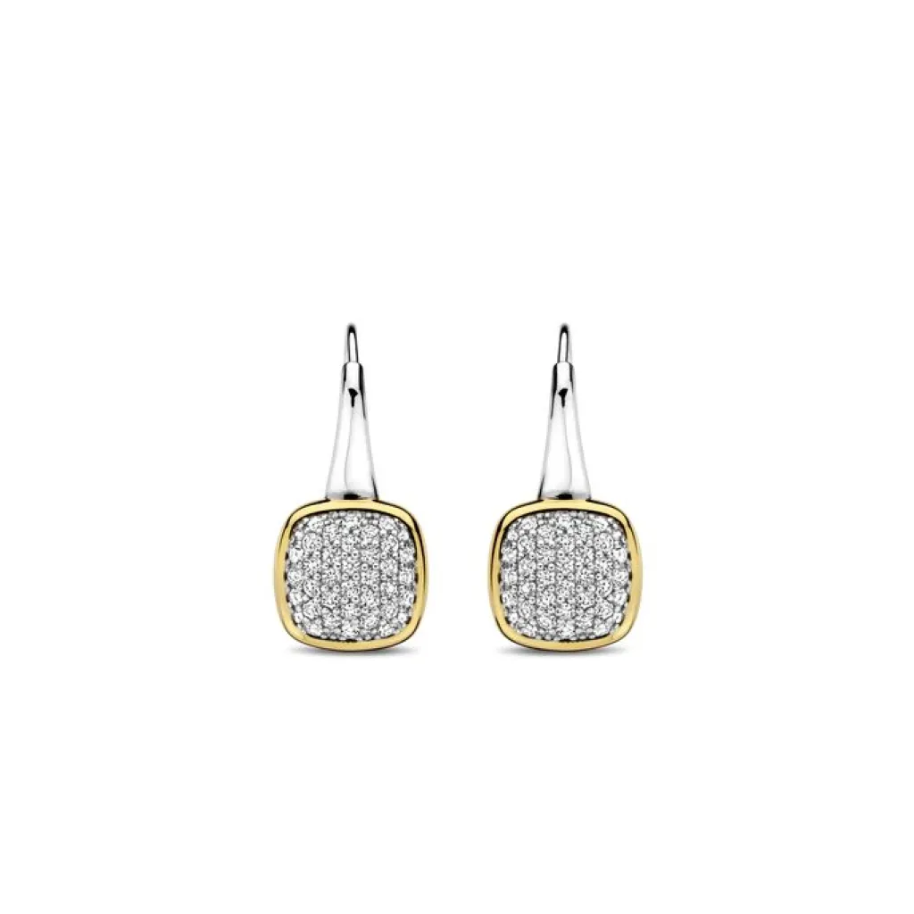 Fashion kvadratisk ørepynt med cubic zirkonia Ørepynt