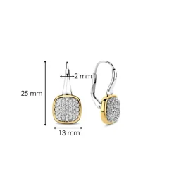 Fashion kvadratisk ørepynt med cubic zirkonia Ørepynt