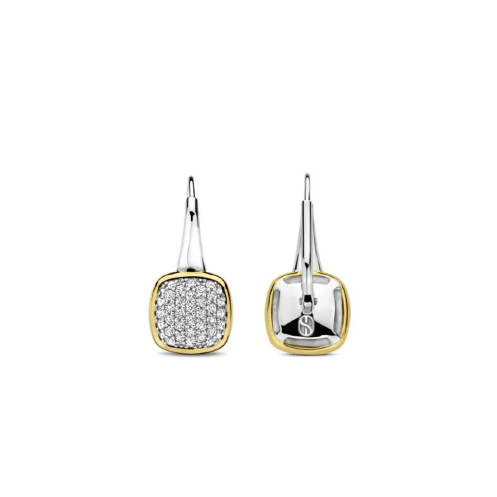 Fashion kvadratisk ørepynt med cubic zirkonia Ørepynt