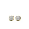 Discount pavé studs i forgylt sølv Ørepynt