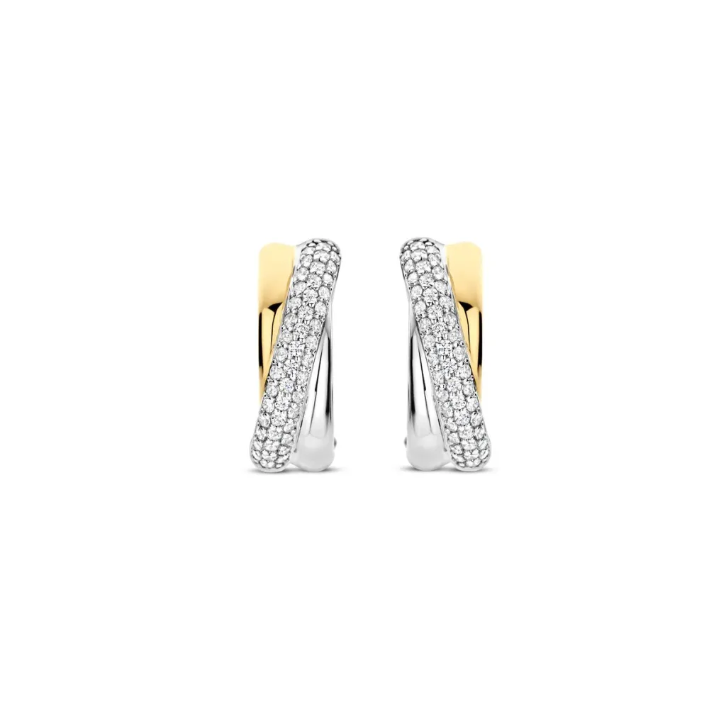 Discount ørepynt i sølv med cubic zirkonia Ørepynt