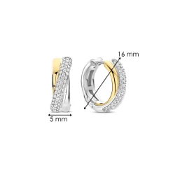 Discount ørepynt i sølv med cubic zirkonia Ørepynt