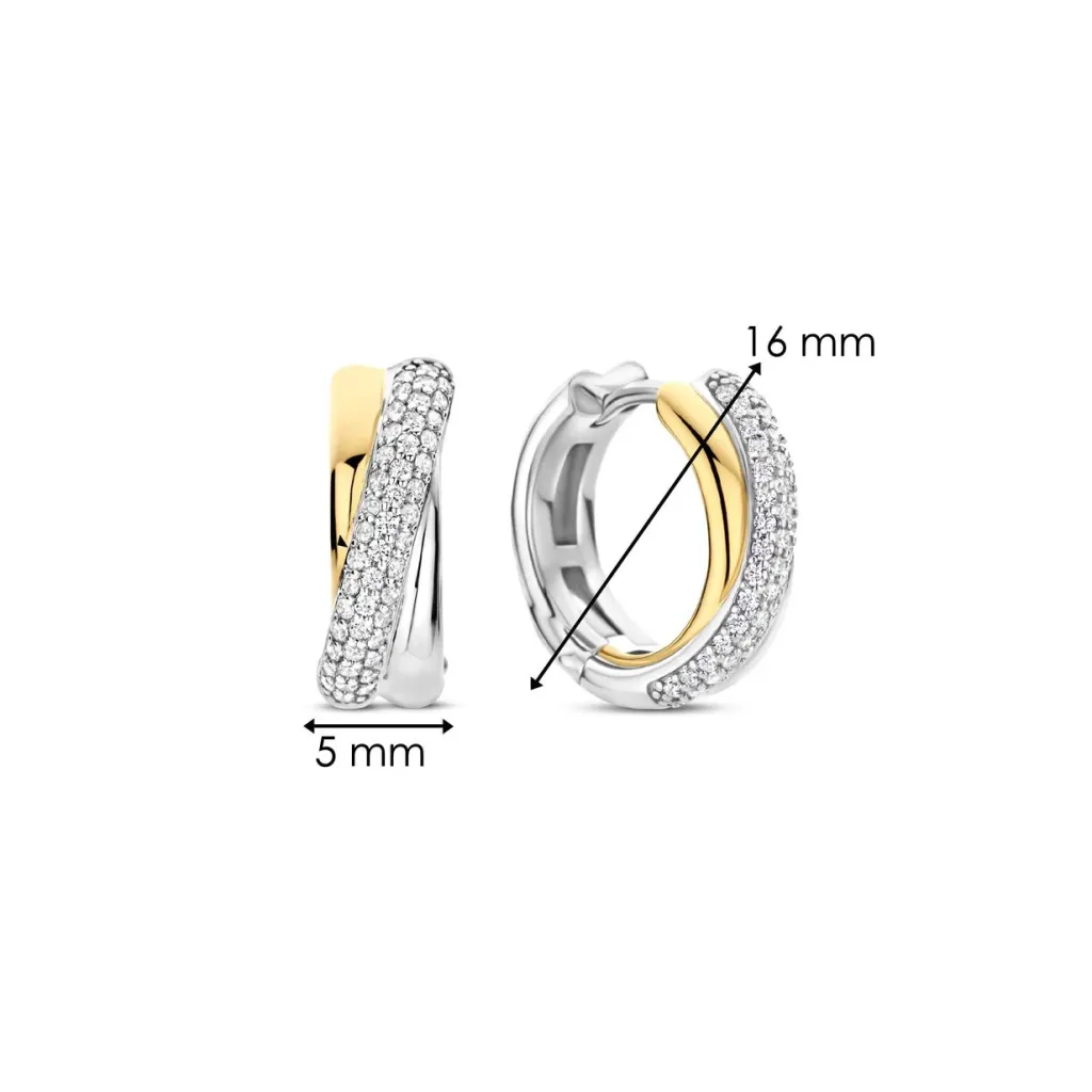Discount ørepynt i sølv med cubic zirkonia Ørepynt