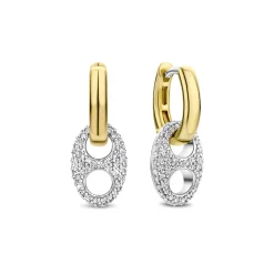 Discount sølvørepynt lenker med cubic zirkonia Ørepynt