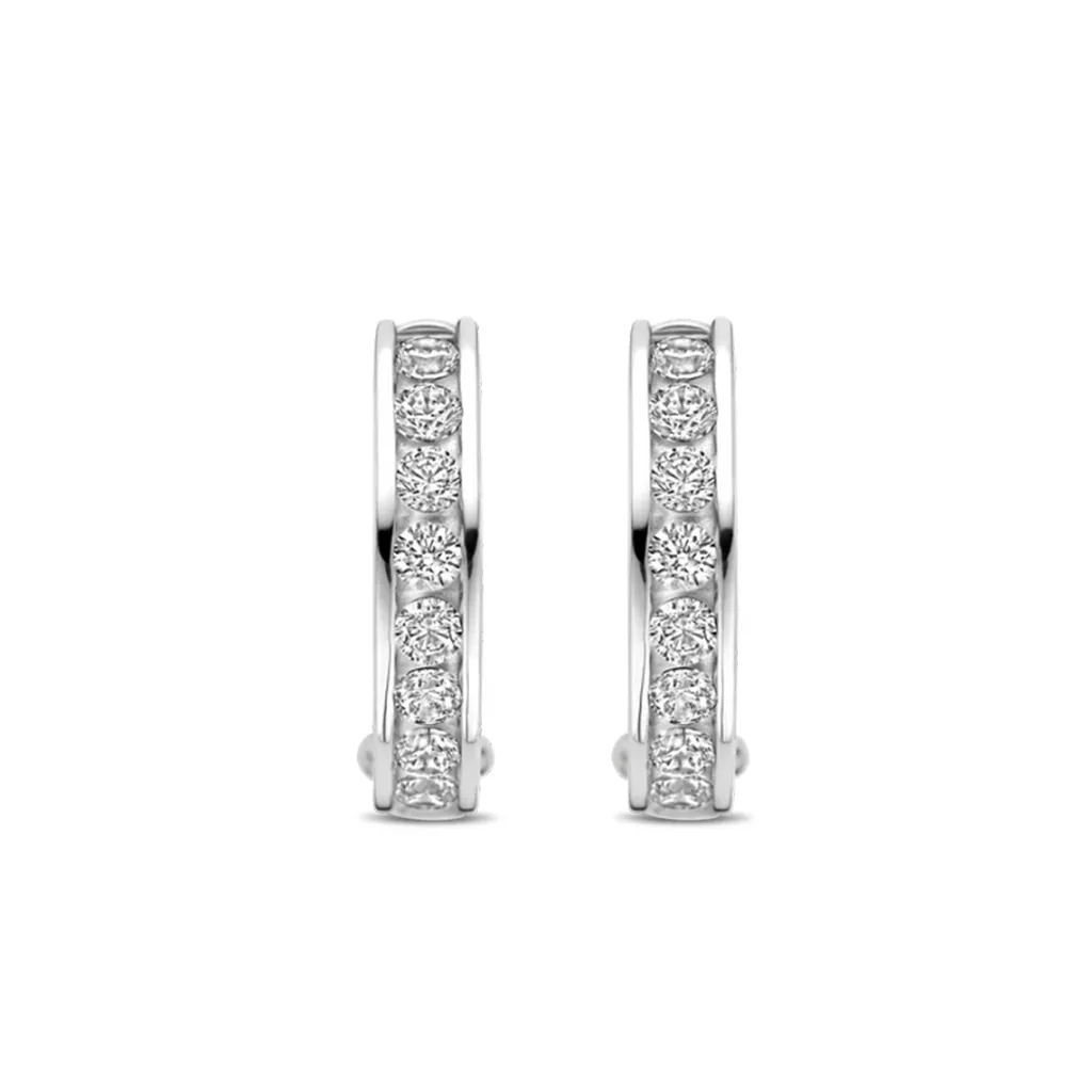 Sale sølvøreringer cubic zirkonia Ørepynt