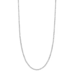 Best tenniskjede i sølv med cubic zirkonia 43 cm Halssmykker