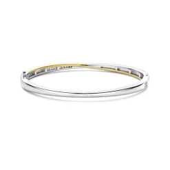 Discount to-farget armring med cubic zirkonia Armbånd