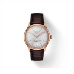 Online Chemin Des Tourelles Powermatic 80 39 mm med brun skinnrem Dressklokker | Til Han