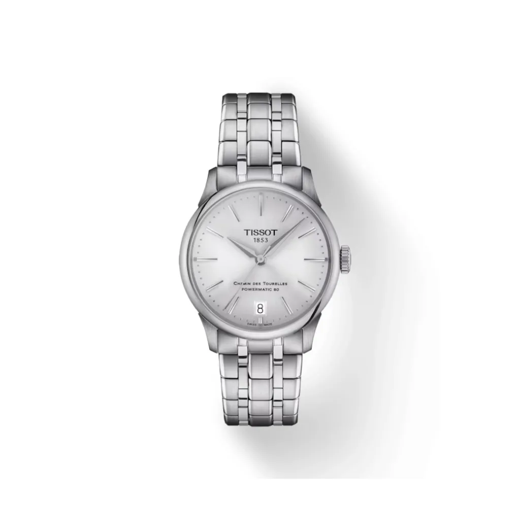 Clearance Chemin Des Tourelles Powermatic 80 sølvfarget 34 mm Til Henne