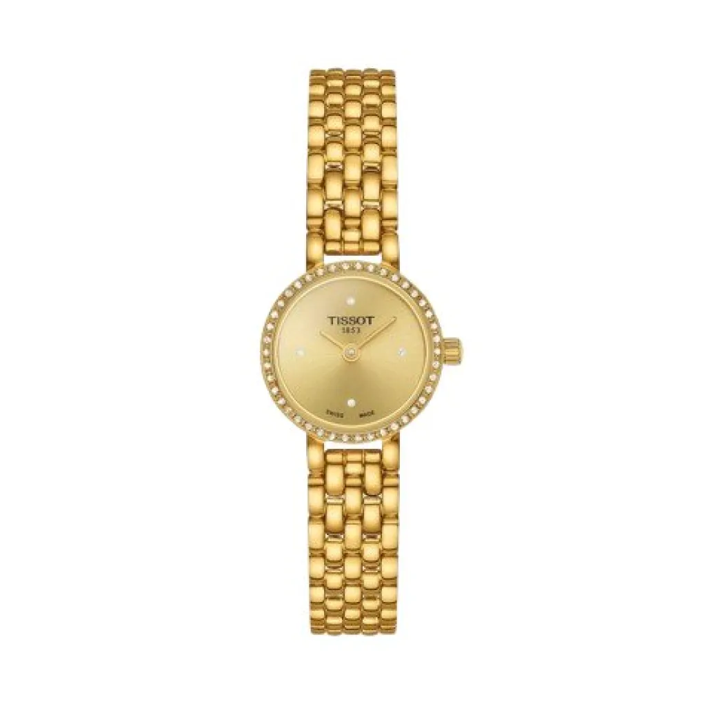 Outlet Lovely Round Champagne med diamanter Til Henne