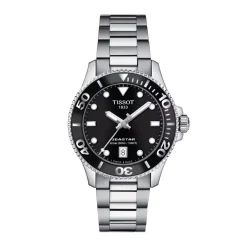 Hot Seastar 1000 36 mm svart og stål Dykkerklokker | Dykkerklokker