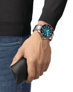 New Seastar 2000 Powermatic 80 blå 46 mm Dykkerklokker | Til Han