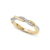 Sale Tvunnet diamantring 0,15 ct Ringer