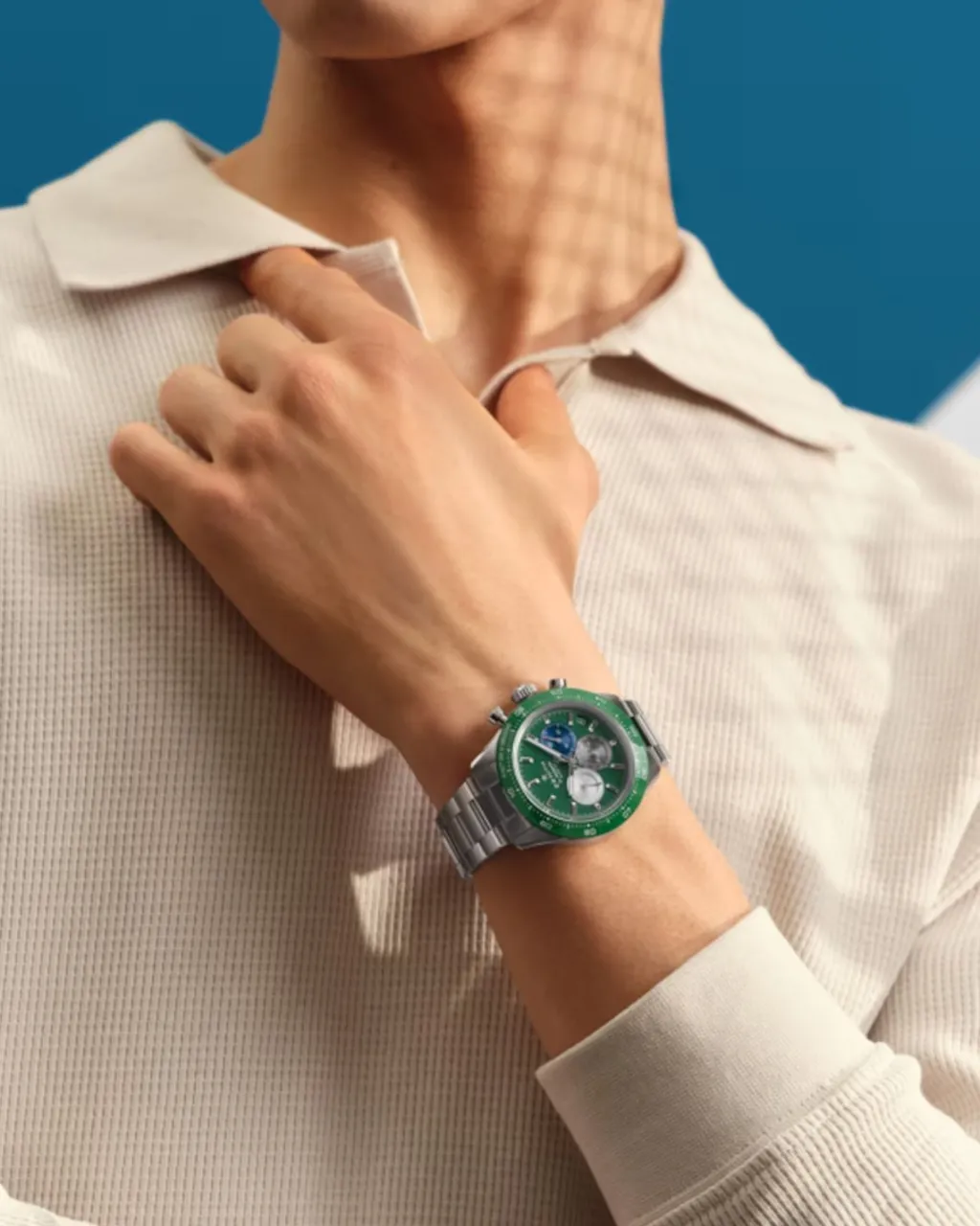 Fashion Chronomaster Sport grønn 41 mm Til Han