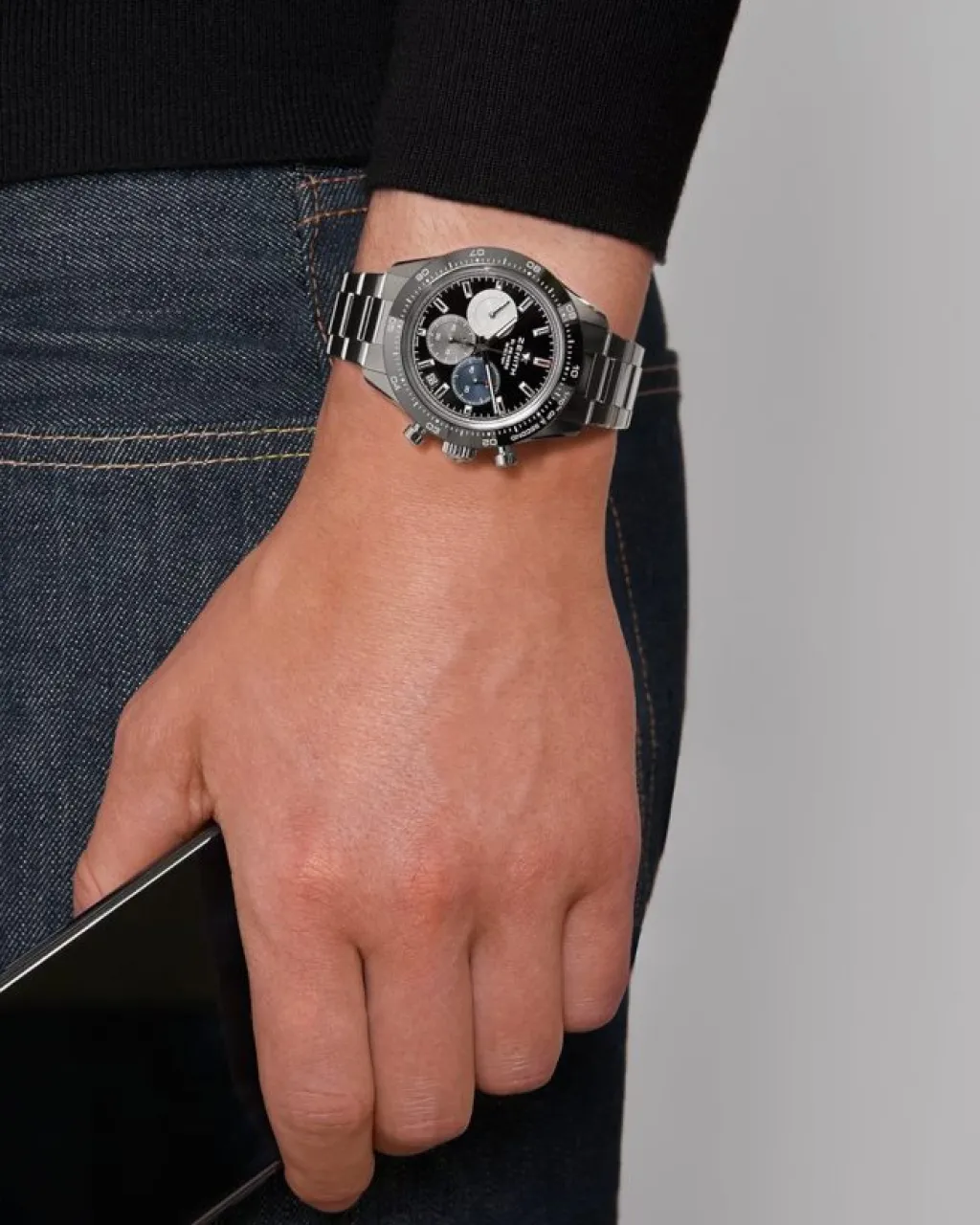 Fashion Chronomaster Sport svart 41 mm Til Han