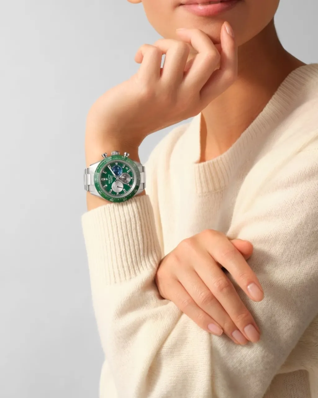 Fashion Chronomaster Sport grønn 41 mm Til Han