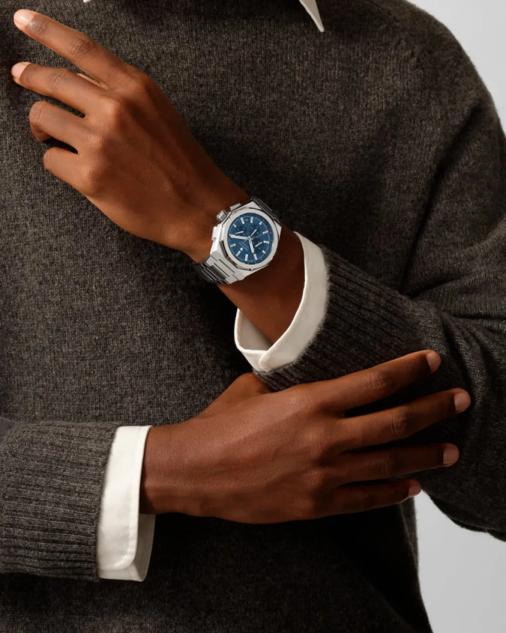 Sale Defy Skyline Chrono 42 mm blå Til Han